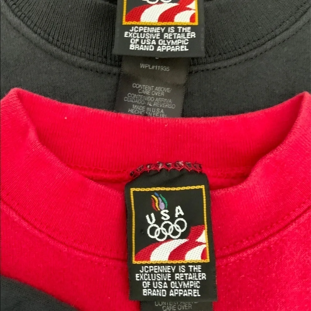 USA OLYMPIC Crew Neck Sweatshirts SET OF 2 Size 5